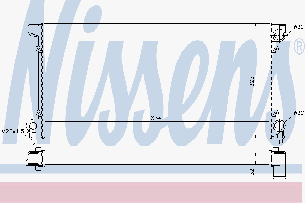 Radiator Vw Passat 1,8/1,9 16V