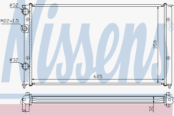 Radiator Vw Polo 1.0-1.4-1.6