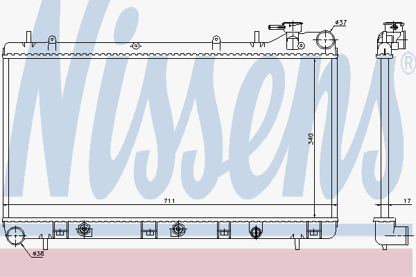 Radiator Subaru Impreza A/T 92