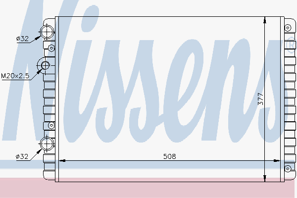 Radiator Vw Polo 1,9 D 94-