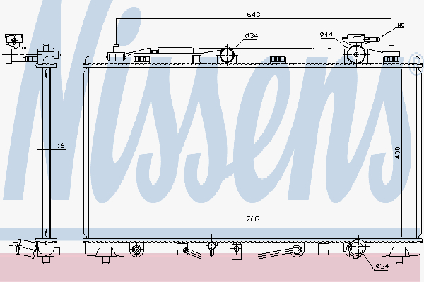 Radiator Toyota Camry 3.5 07-