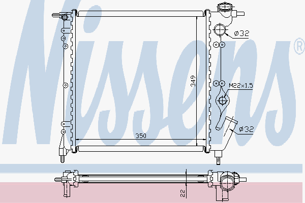 Radiator Renault Clio 1,1 Rl-R