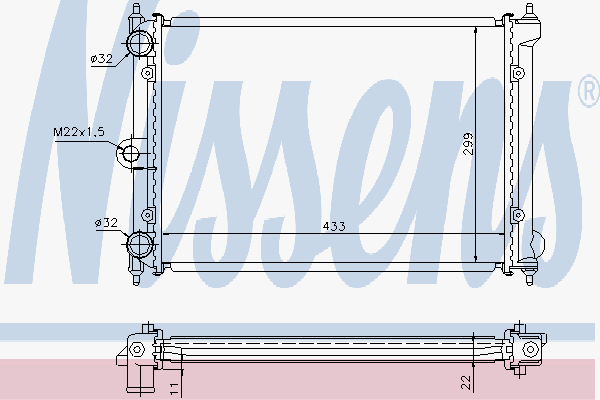 Radiator Vw Polo Iii 1,3 -1,0