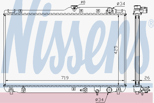Radiator Toyota Camry 3.0 Aut.