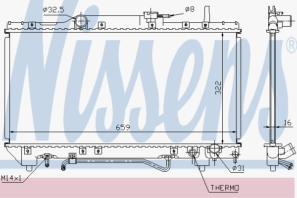 Radiator Toyota Carina 2,0 Aut