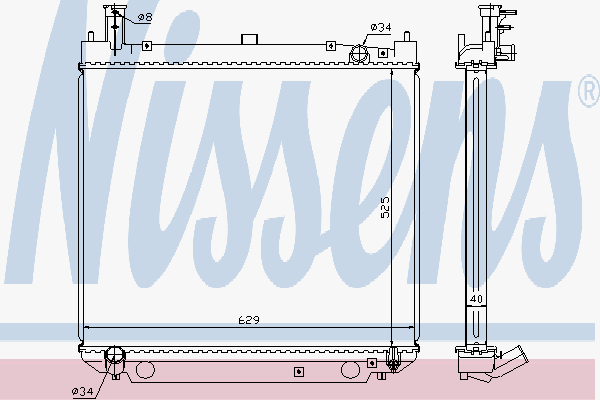 Radiator Toyota Hiace 2,4 Td