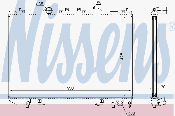 Radiator Toyota Picnic 2.2 Td