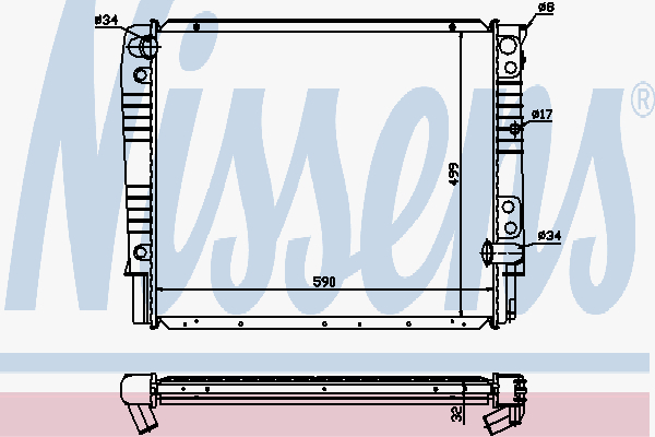 Radiator Volvo 940-960 D24T-D2