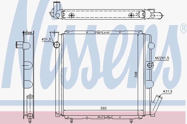 Radiator Renault R9-11-Super 5