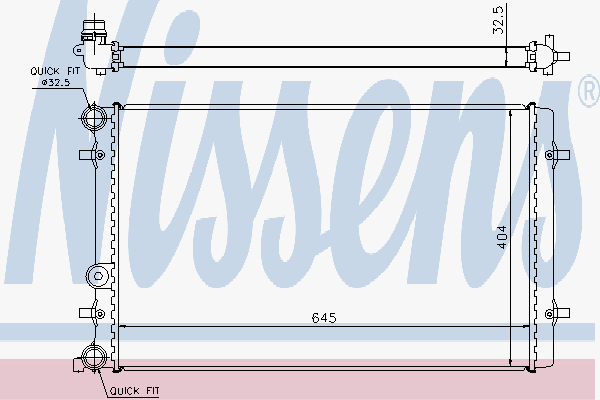 Radiator Vw Golf Iv 1,8-3,2 98