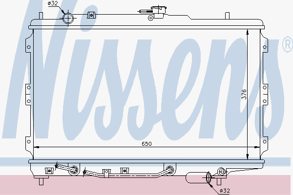 Radiator Kia Sephia Aut. 96