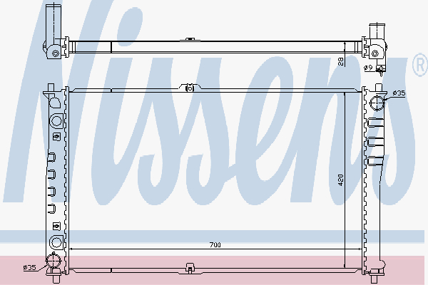 Radiator Kia Carnival 2,5-2,9