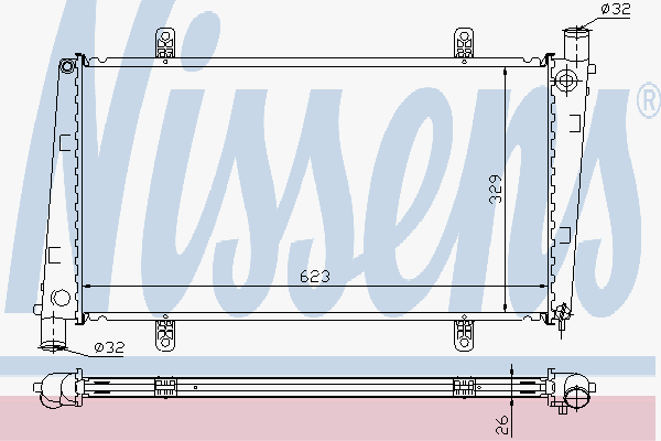 Radiator Volvo S/V 40 Turbo M/