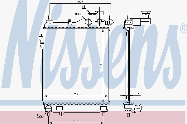 Radiator Hyundai Getz 02-