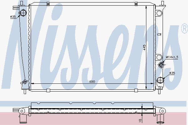 Radiator Hyundai H-1 2,5 Td 9