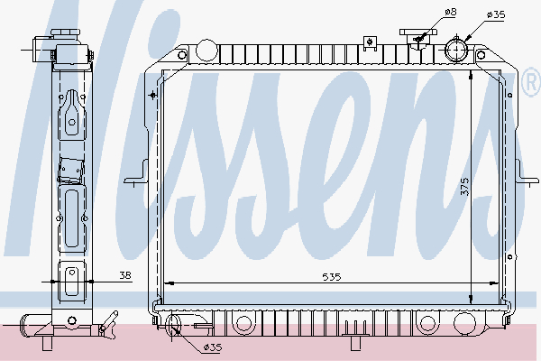 Radiator Kia Pregio 2.5 Tci