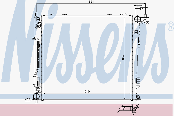 Radiator Kia Sorento 2.0-2.2 C