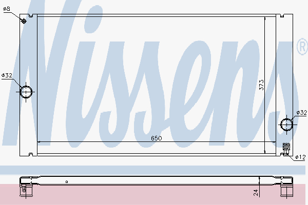 Radiator Volvo S40-V50 04-