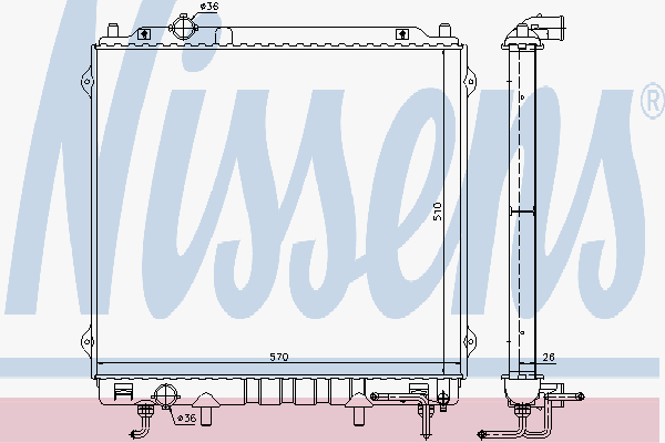 Radiator Hyundai Terracan 2.9
