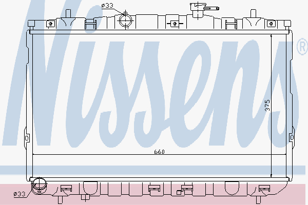 Radiator Hyundai Elantra 1.6-1