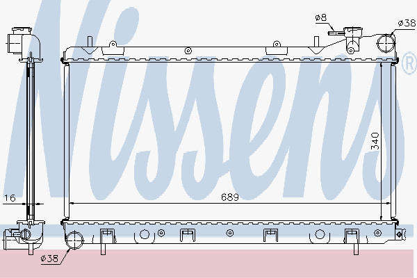 Radiator Subaru Impreza 1,5-1,