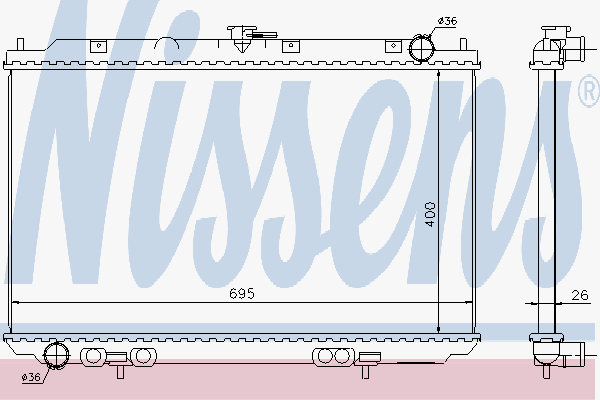 Radiator Nissan Almera Tino 2.