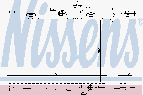 Radiator Ford Fiesta 1.3-1.6