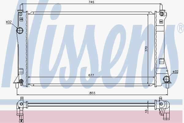 Radiator Mazda 5 2.0I 10-