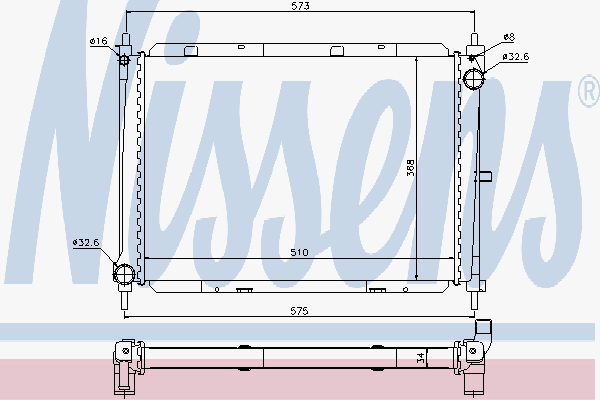 Radiator Nissan Micra 1.5 Dci