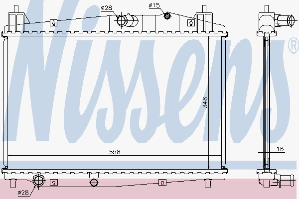 Radiator Mazda 2 Diesel 07-
