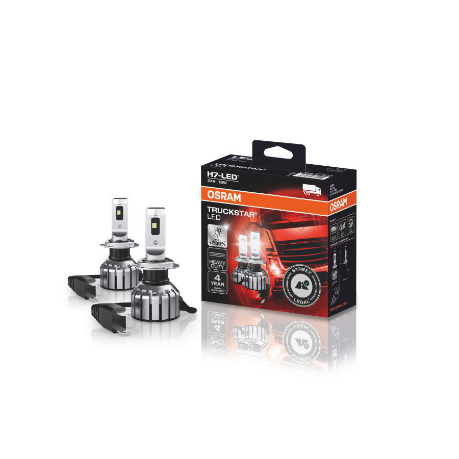 Ledlampa H7 LEDrivning Truckstar Steet Legal 24 V (2-Pack)