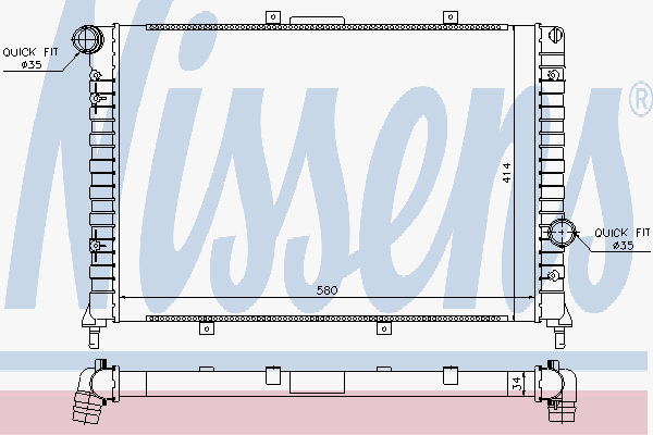 Radiator Lancia Lybra 2,4 Jtd