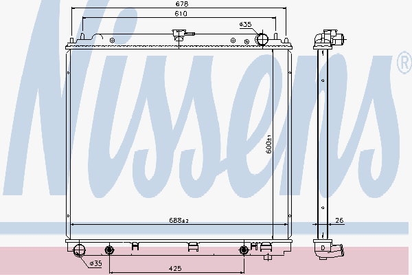Radiator Nissan Pathfinder 4.0