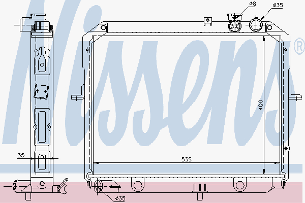 Radiator Kia K-Serie 2.5 Tci
