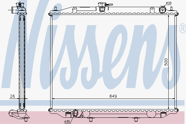 Radiator Nissan Terrano 3.0 Di