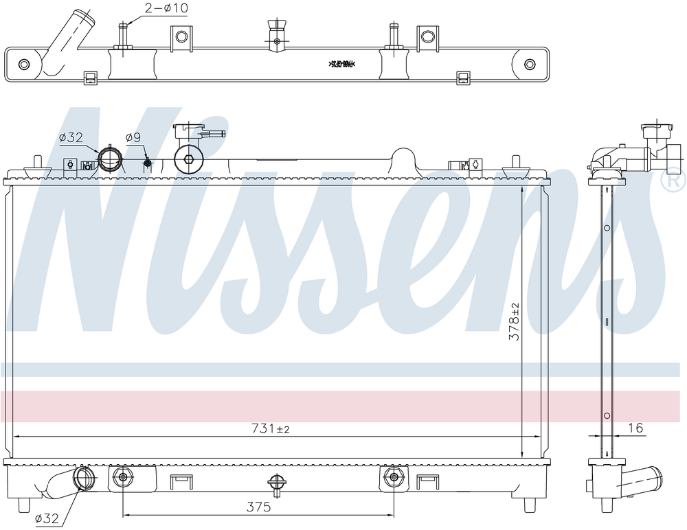 Radiator Mazda 6 2.5 Aut 07-