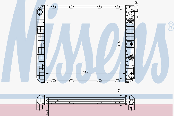 Radiator Volvo 240-740 Ac Aut.