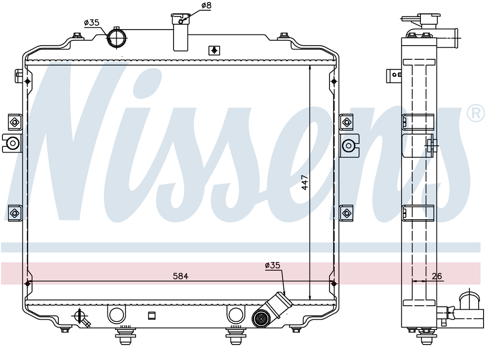 Radiator Hyundai H100 2.5 Tdi