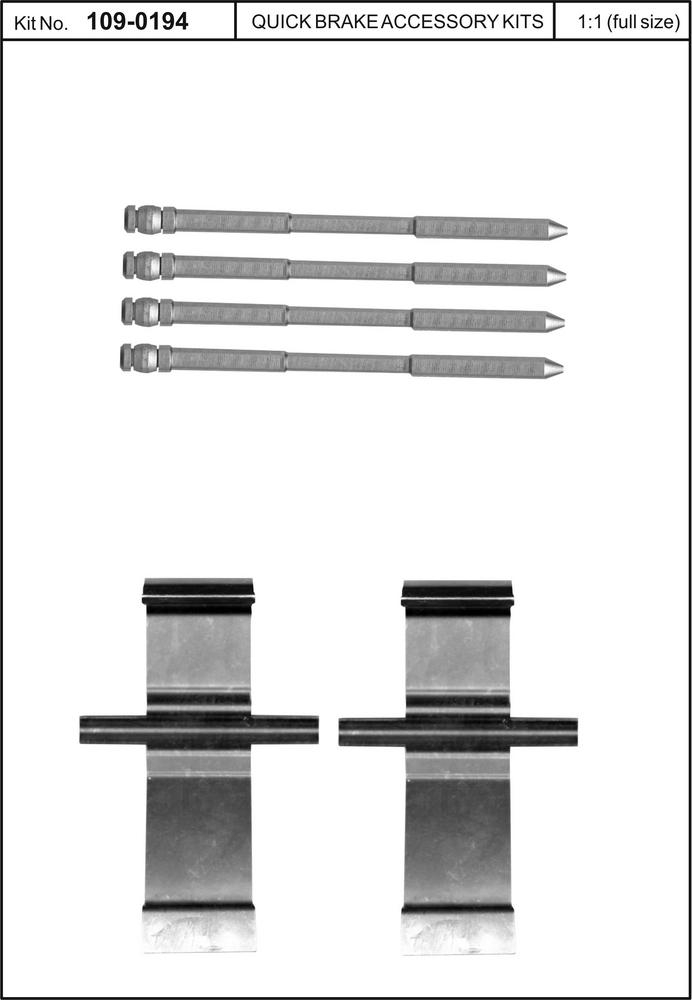 Monteringssett Bremseklosser