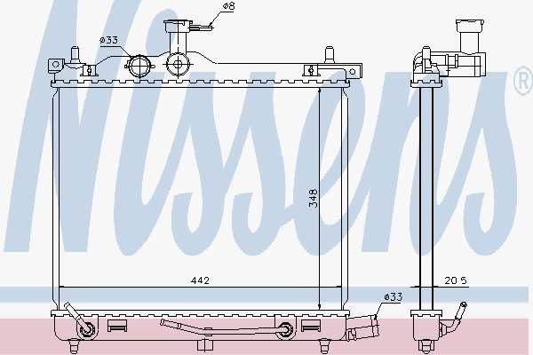 Radiator Hyundai I10 1.1-1.2 A