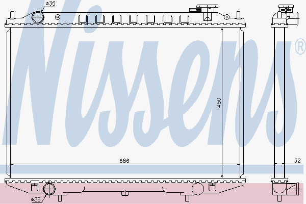 Radiator Nissan Nvarra 2.5 Td