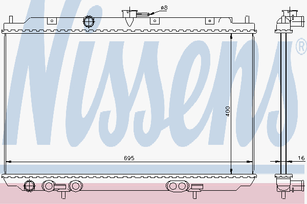 Radiator Nissan Almera Tino 01