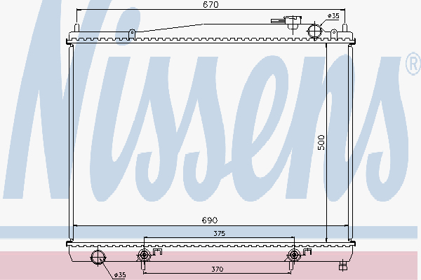 Radiator Nissan Pathfinder 3,5