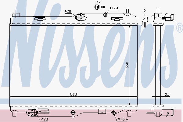 Radiator Ford Fiesta 1.3 Aut