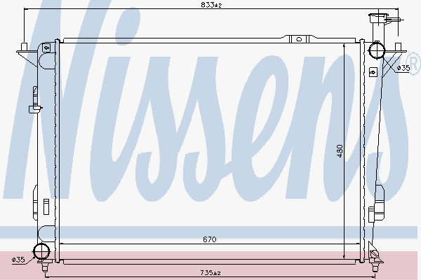 Radiator Hyundai Santa-Fe 2.4