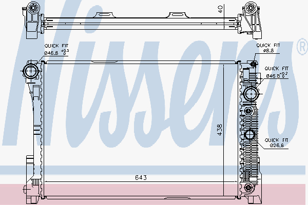 Radiator Mercedes C-W204 320 C