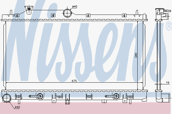 Radiator Subaru Legacy 2.0-2.5