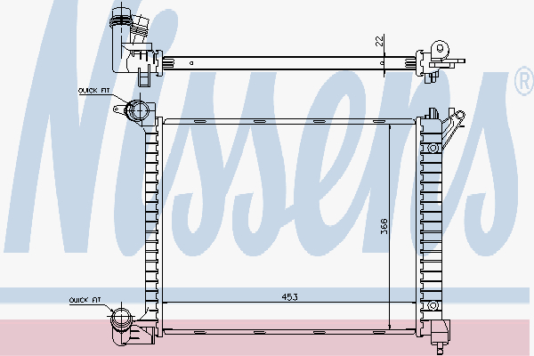 Radiator Mini One 1.4 D 03-
