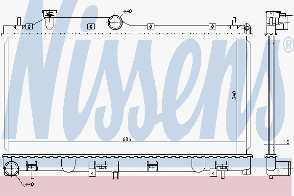 Radiator Subaru Impreza 2.5 Wr