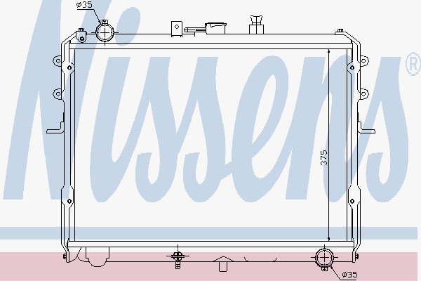 Radiator Mazda E 2200 97-